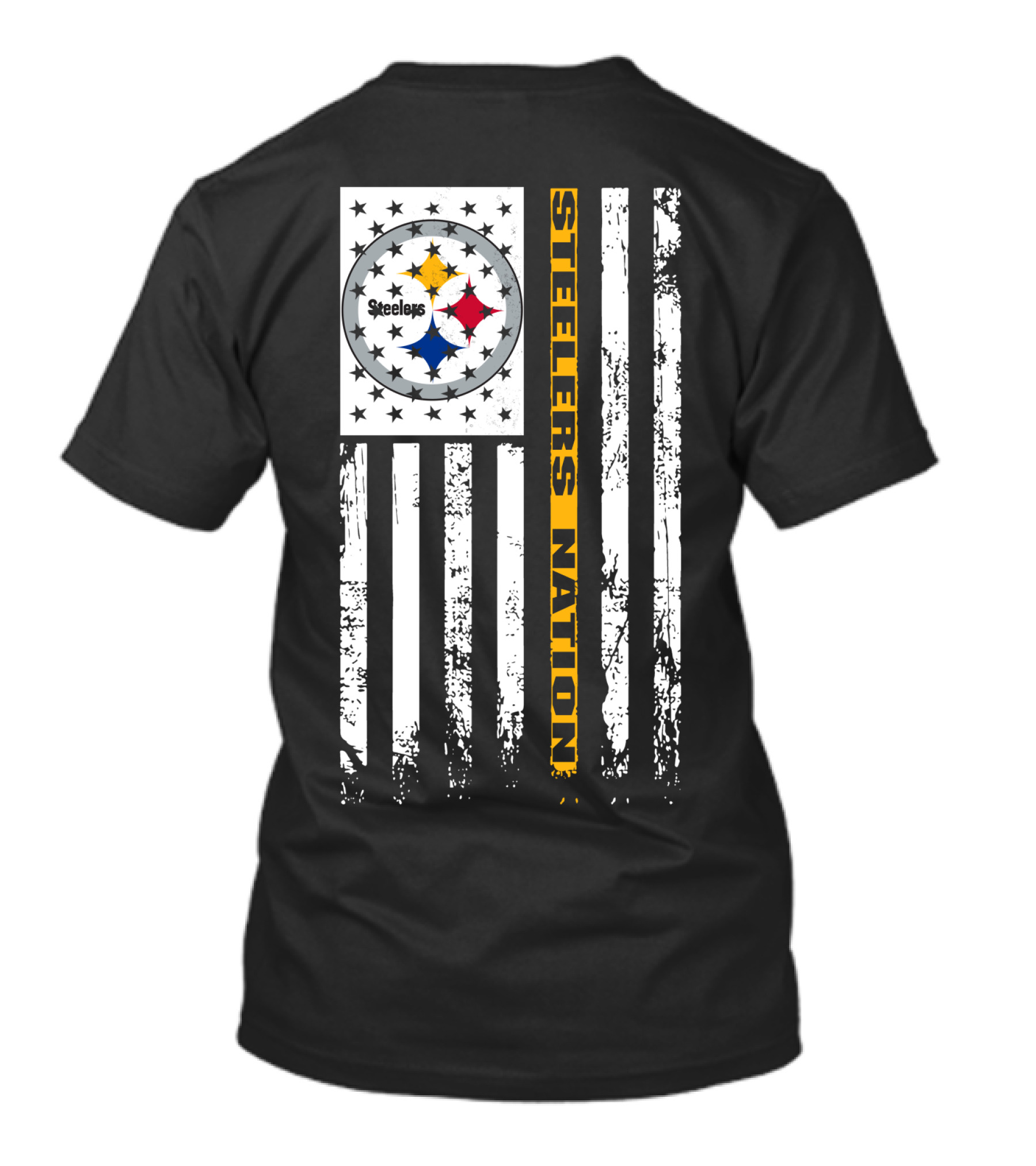 Steelers Nation Pittsburgh Steelers Logo Flag T-Shirt