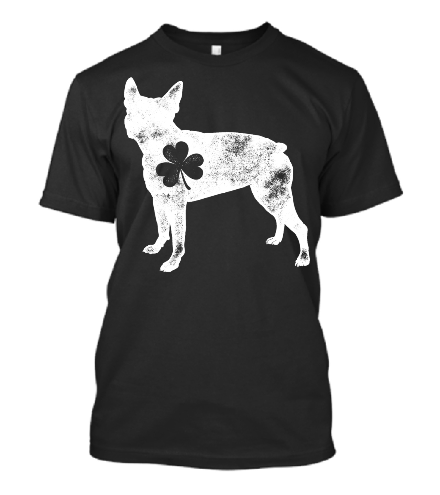 Boston Terrier Dog Shamrock St Patricks Day Men T-Shirt