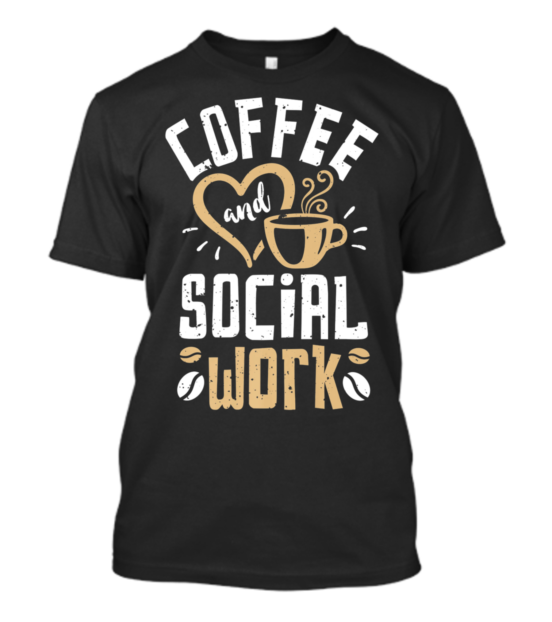Coffee Love And Social Work Cup Icons T-Shirt