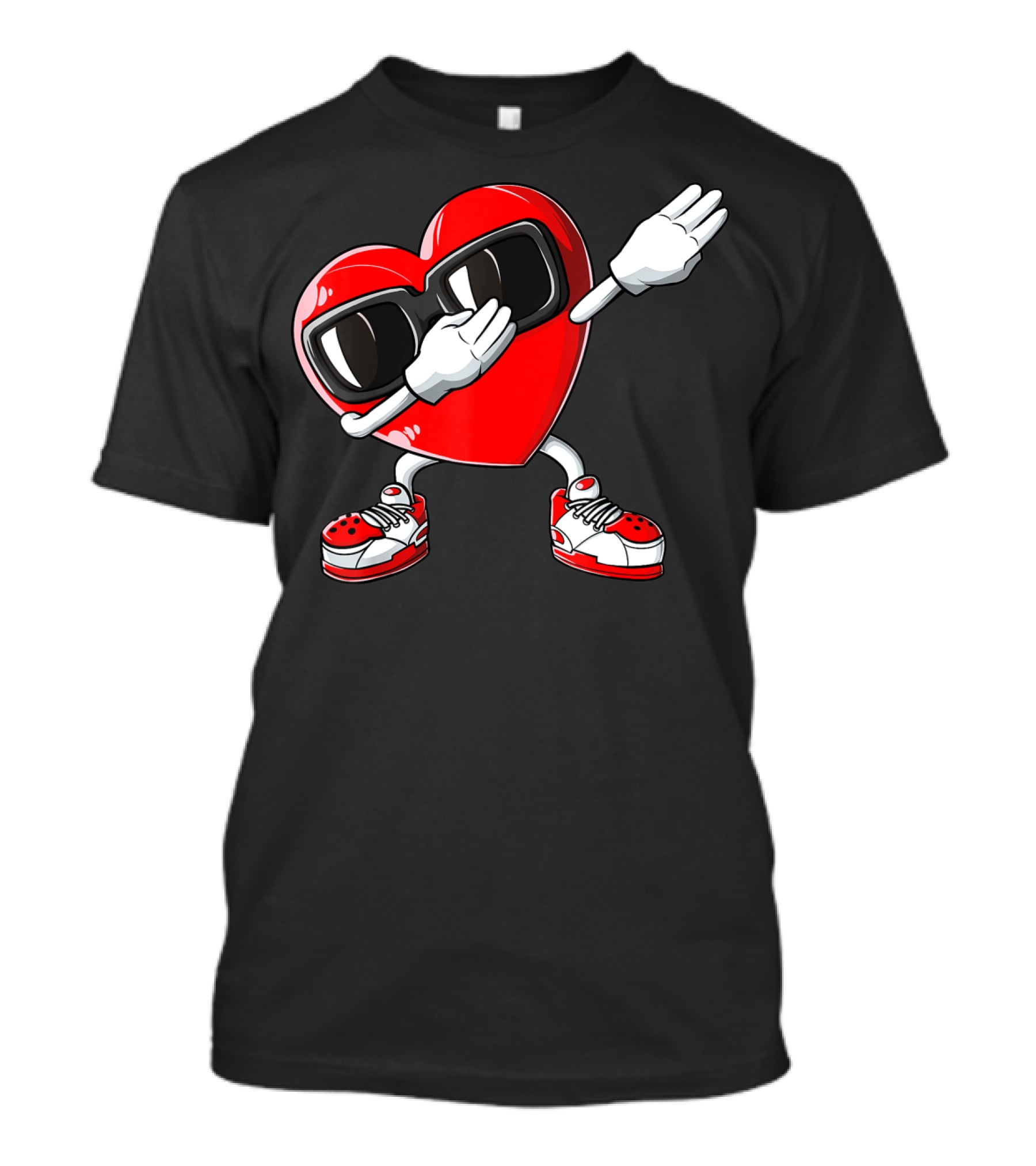 Valentines Day Dabbing Heart Funny Love Dab Boys T-Shirt