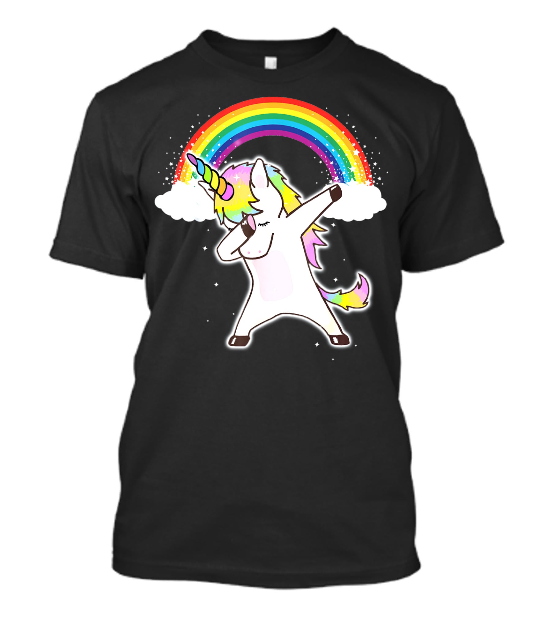 Funny Rainbow Squad Unicorn Dab Dance T-Shirt