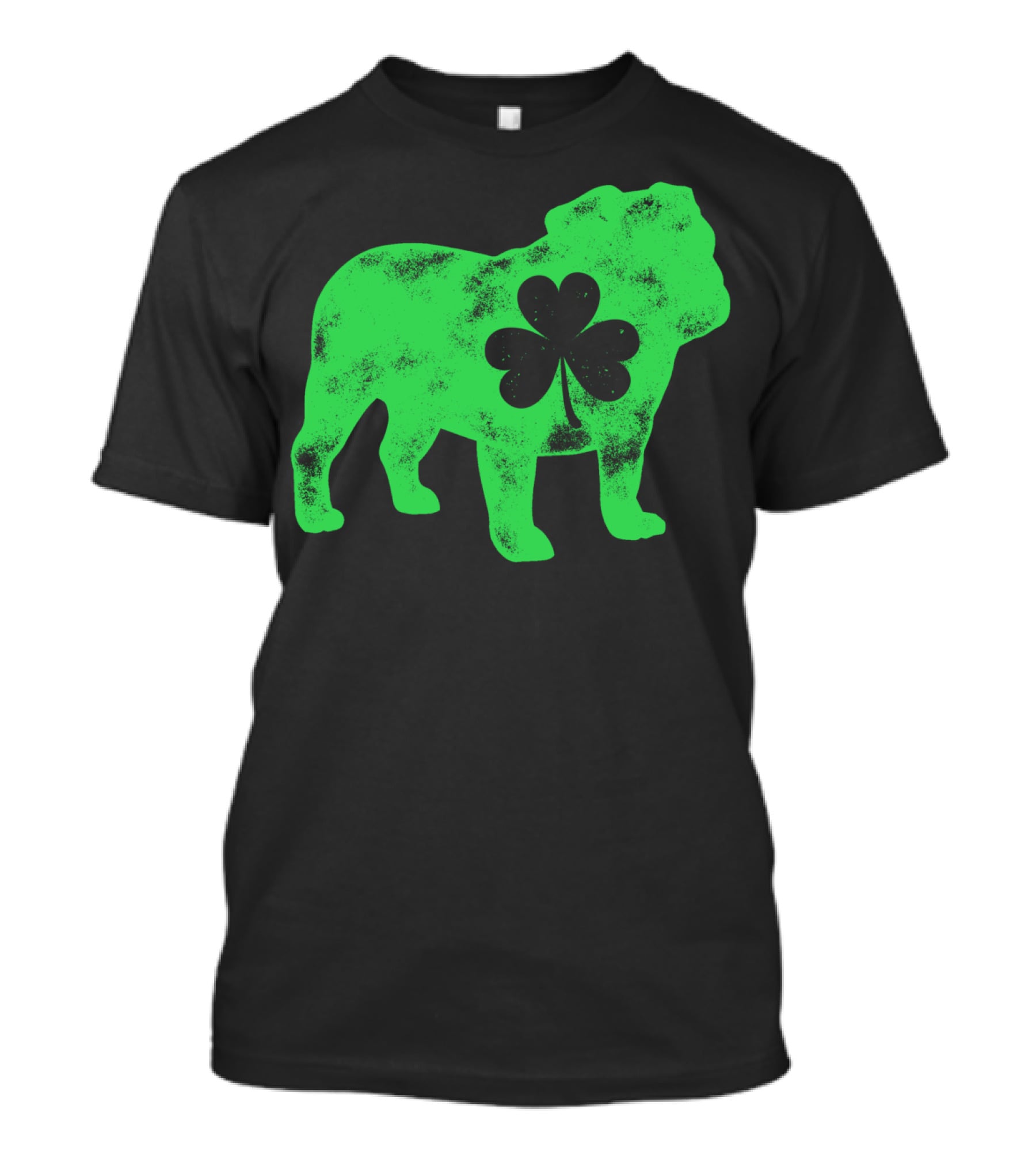 English Bulldog Shamrock St Patricks Day Men Dog T-Shirt