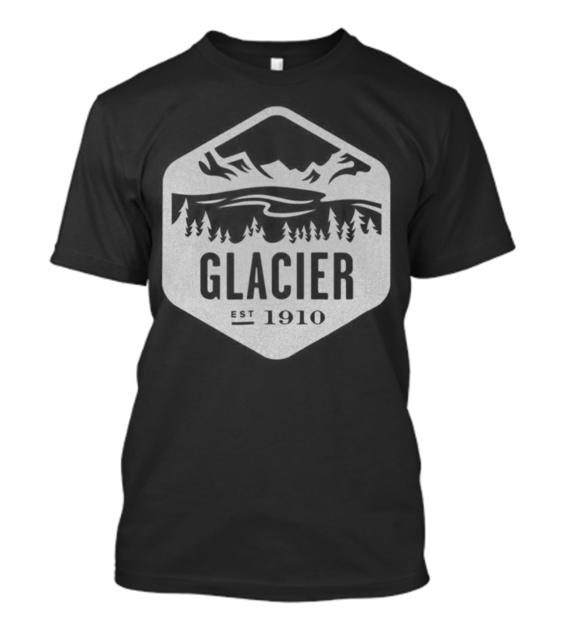 Glacier National Park Est 1910 Mountain Landscape T-Shirt