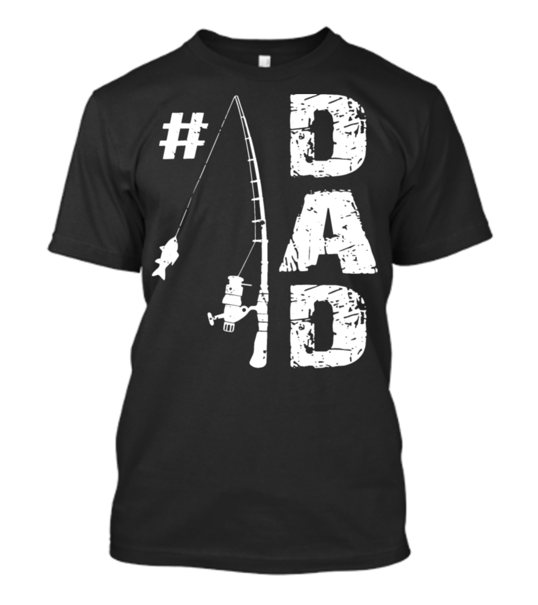 Dad Fishing Rod And Fish T-Shirt