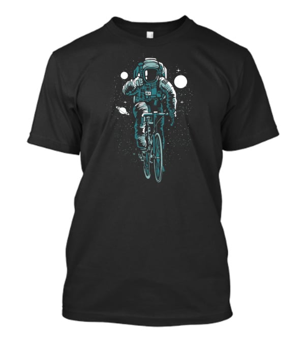 Galaxy Cruise Astronaut Biking Through Space T-Shirt
