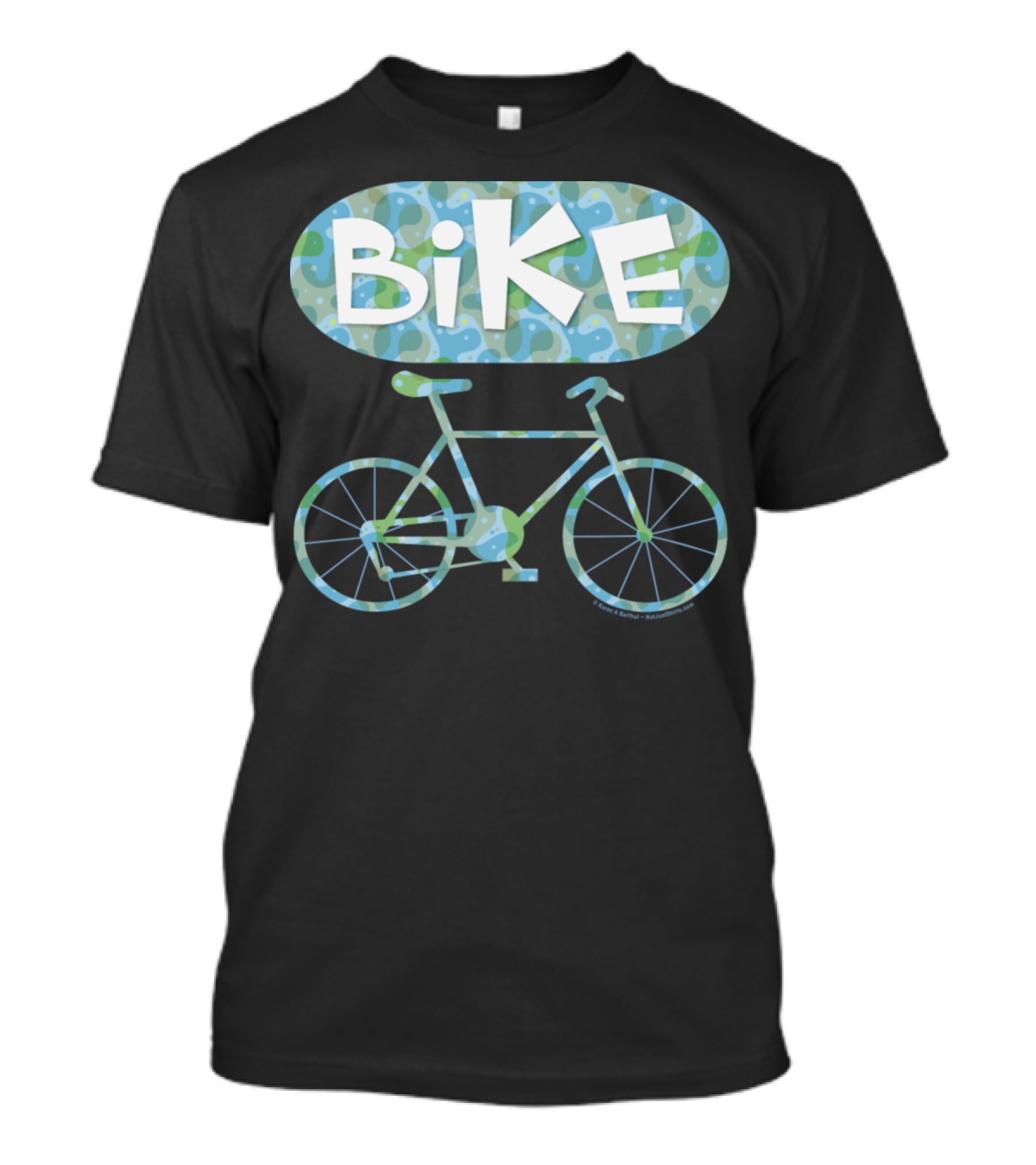 BiKE Oval Vintage Bicycle T-Shirt