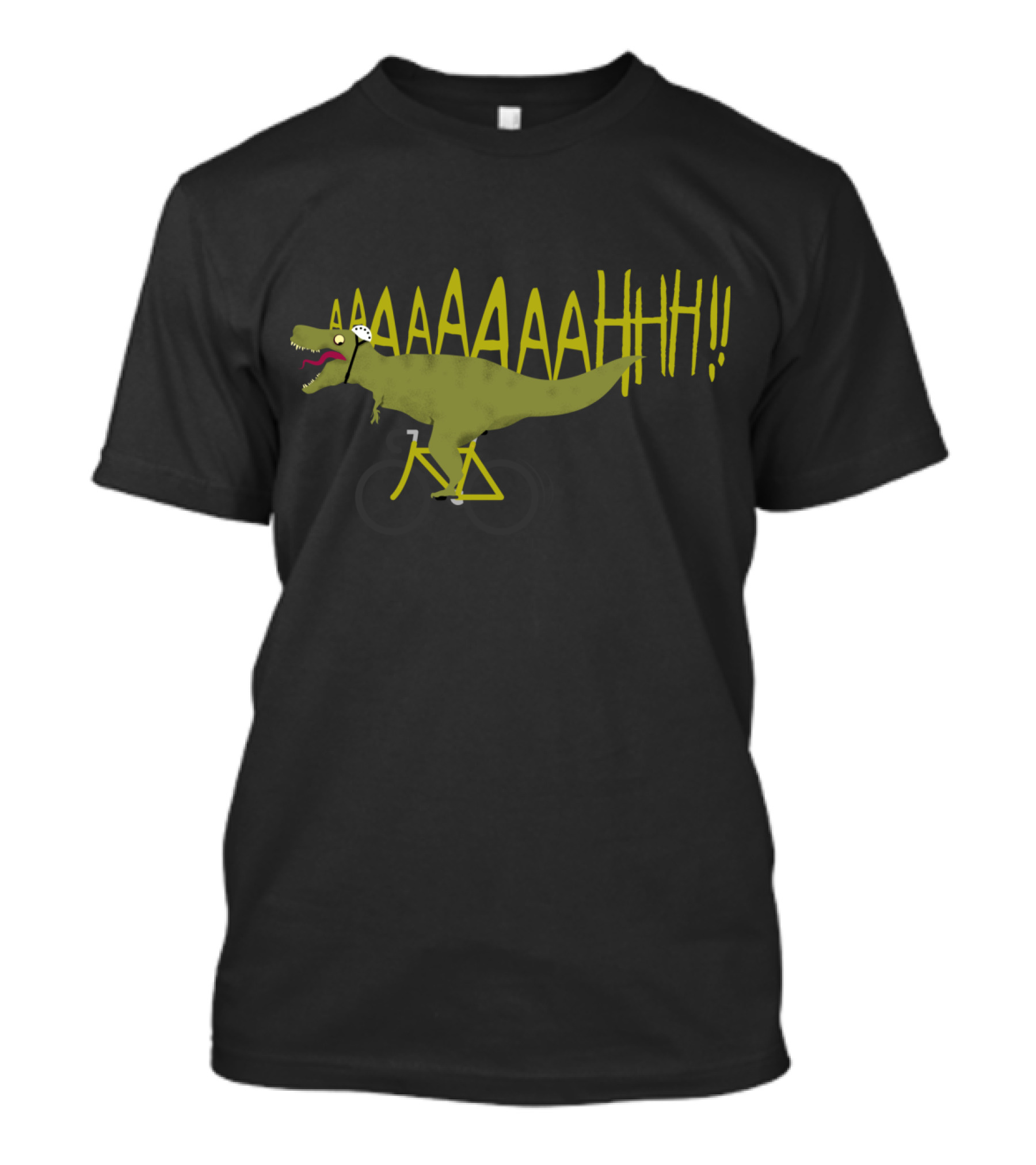 T-Rex Bicycle Scream AAHHH T-Shirt