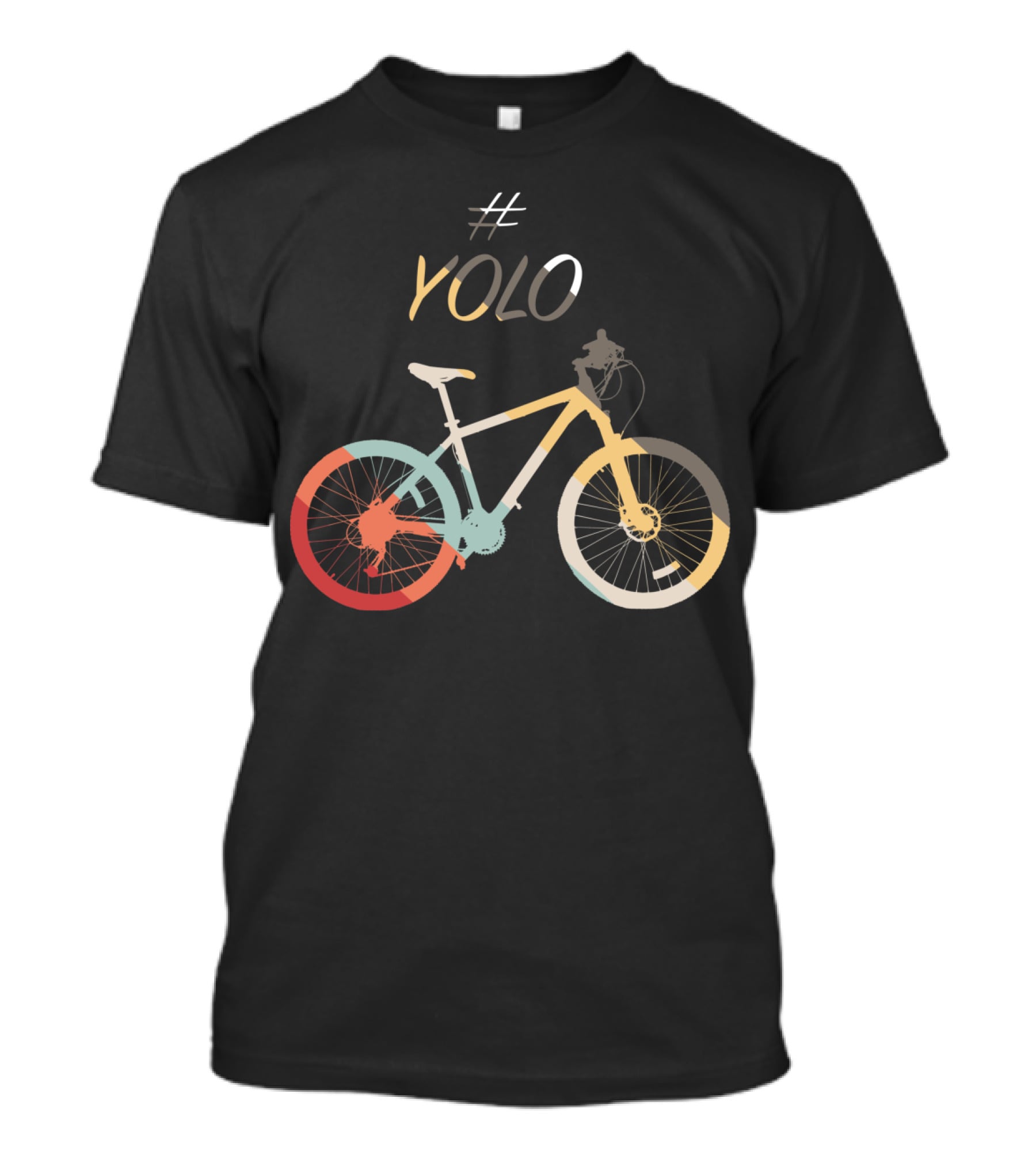 YOLO Colorful Bicycle T-Shirt