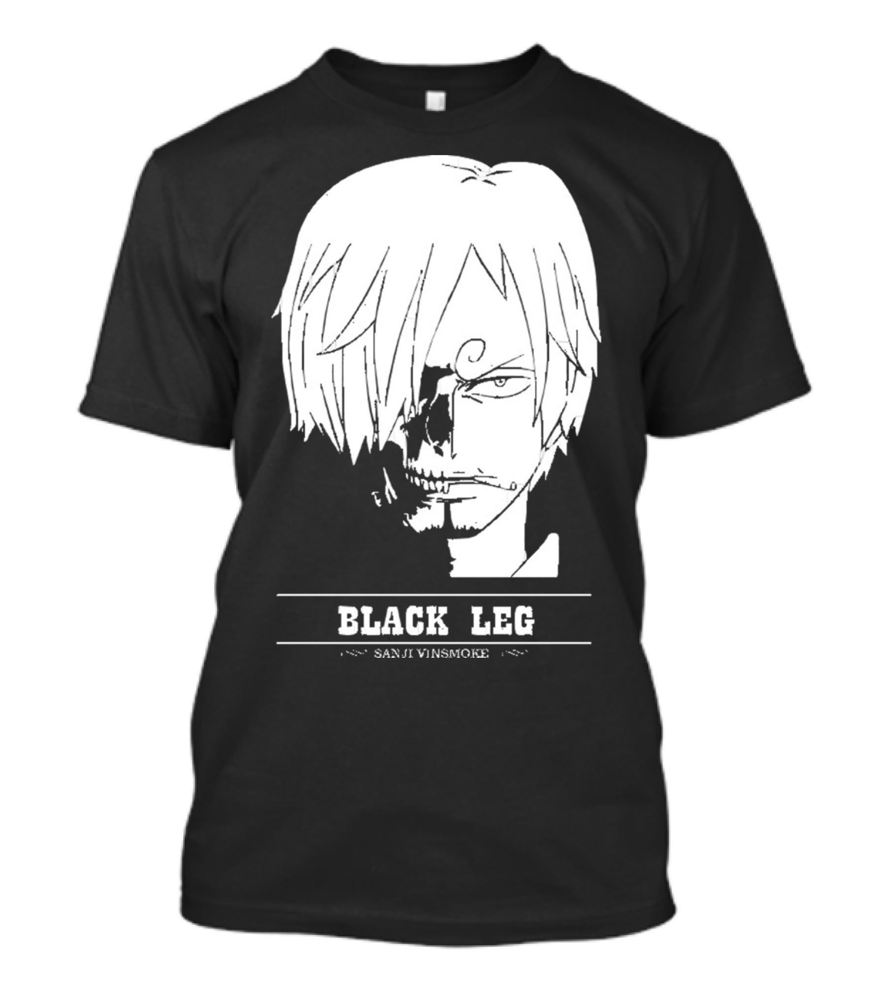 Sanji Vinsmoke Black Leg Anime Character Sketch T-Shirt