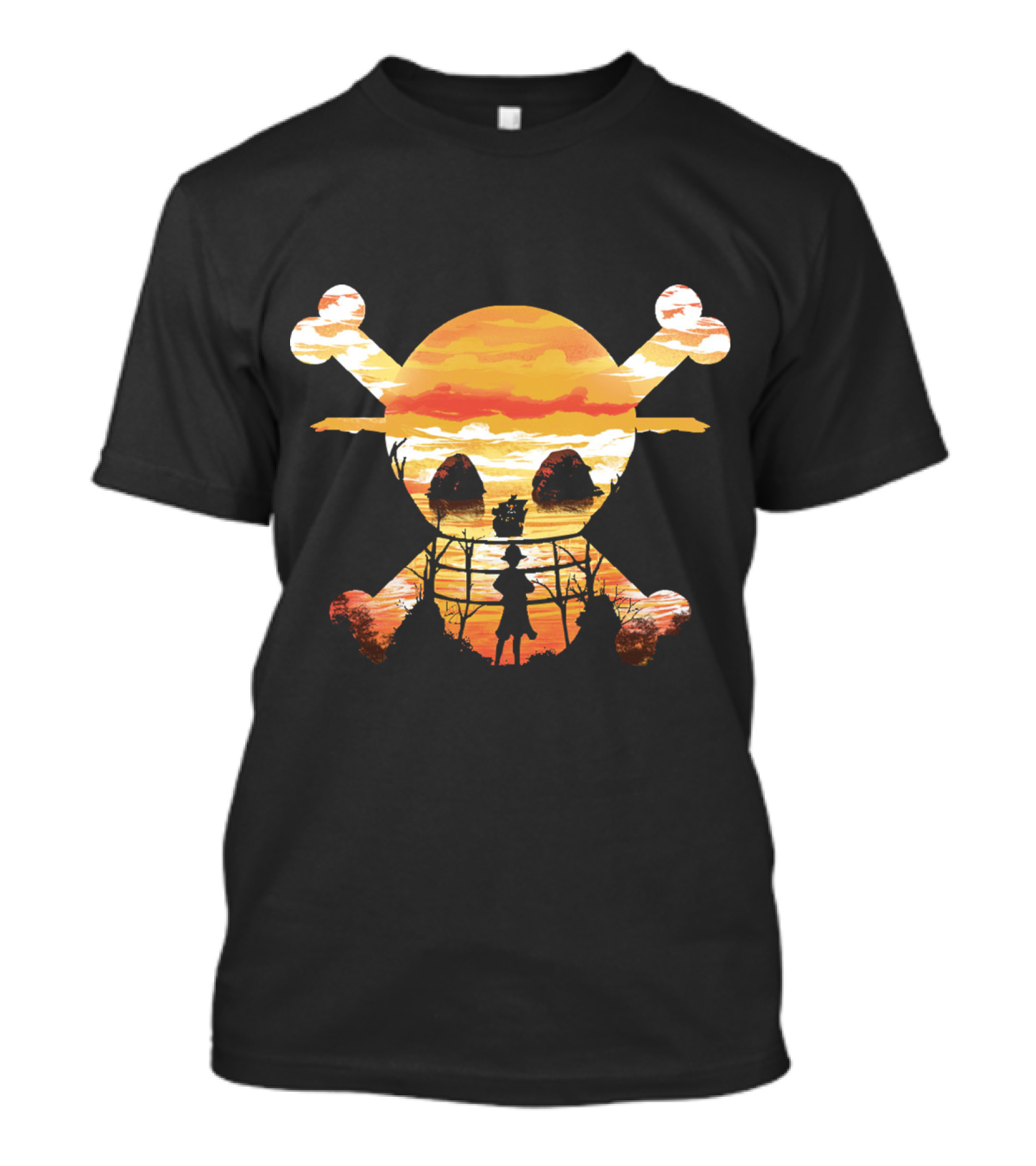 Straw Hat Crew Skull Sunset T-Shirt
