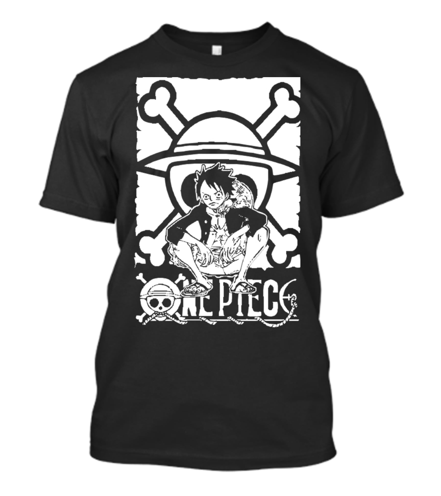 One Piece Straw Hat Luffy Crossbones T-Shirt