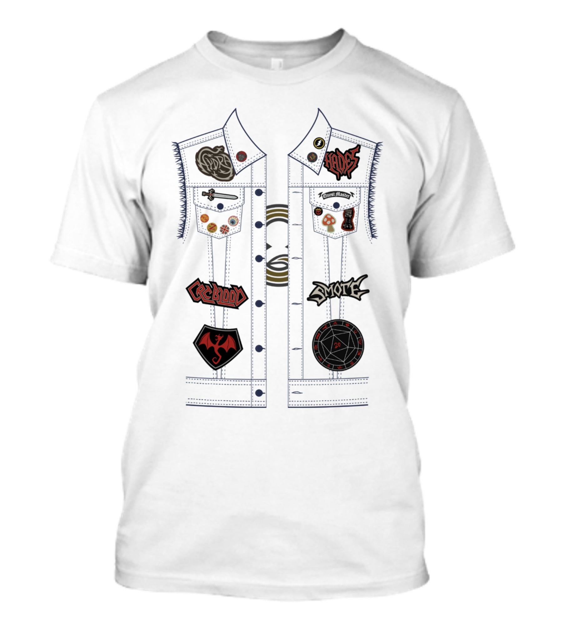 Barley Vest Swordcore Gauntlet Runes Hades Manticore Crossblood Smote Disney Pixar T-Shirt