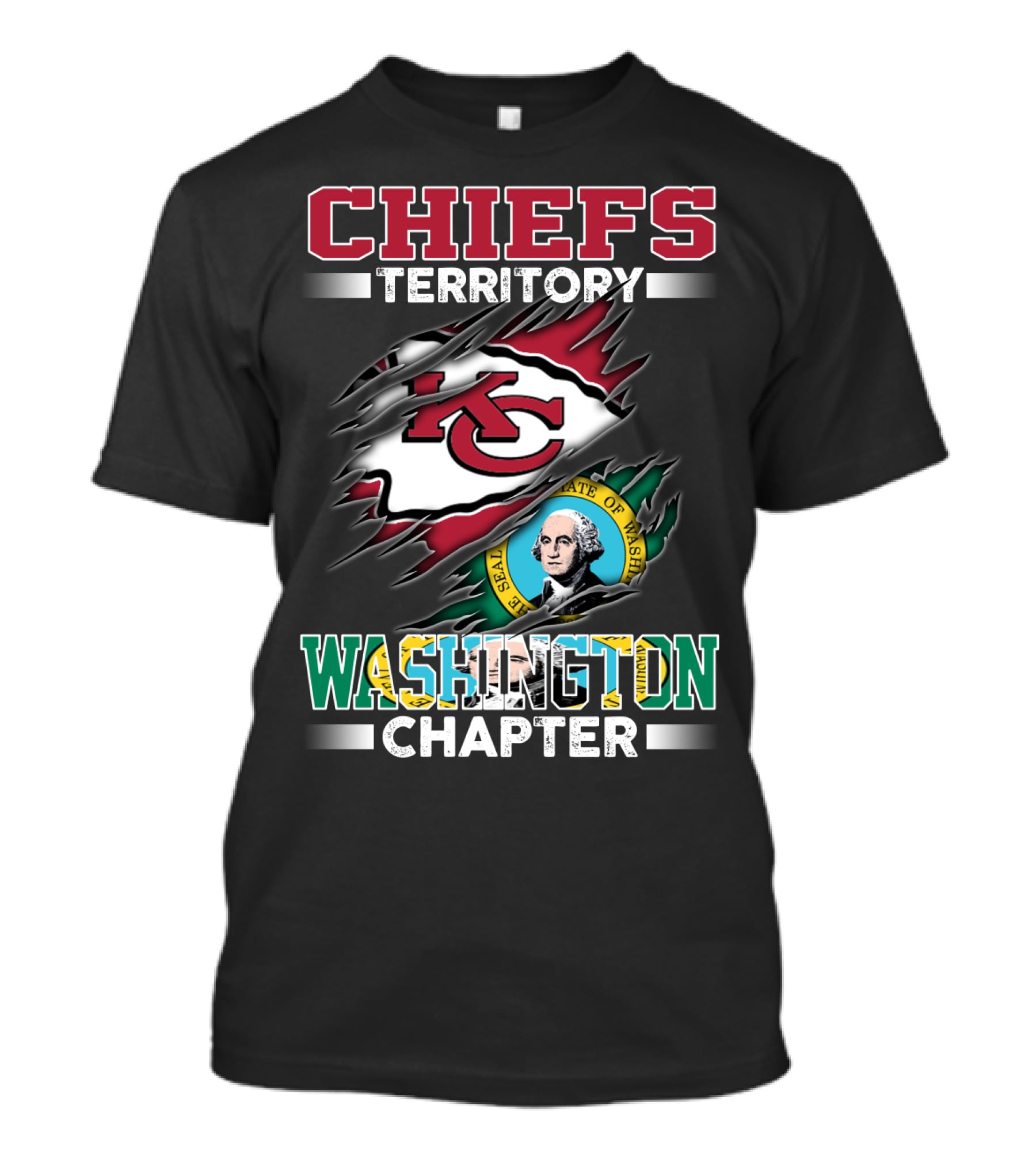 CHIEFS TERRITORY KC WASHINGTON STATE CHAPTER T-Shirt