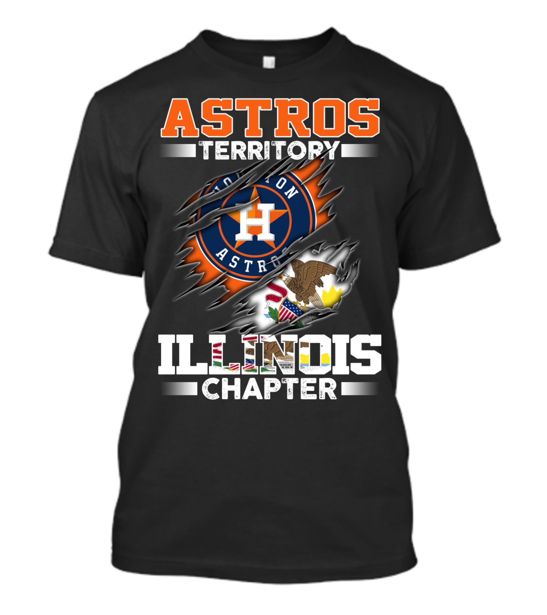 ASTROS TERRITORY HOUSTON ASTROS ILLINOIS CHAPTER T-Shirt