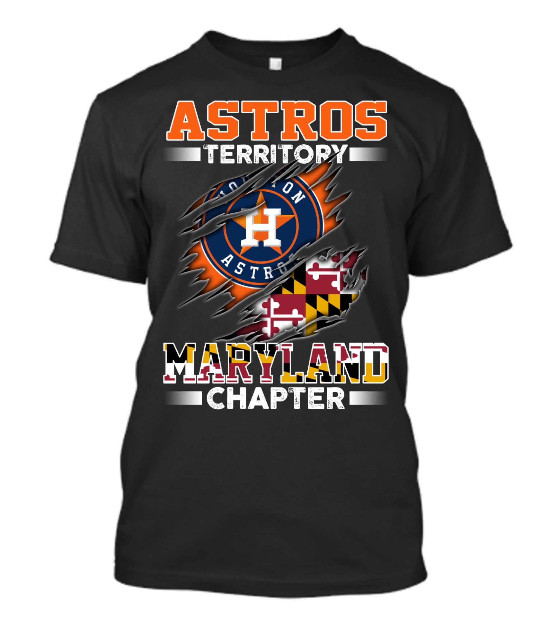 Astros Territory Houston Astros Maryland Chapter T-Shirt