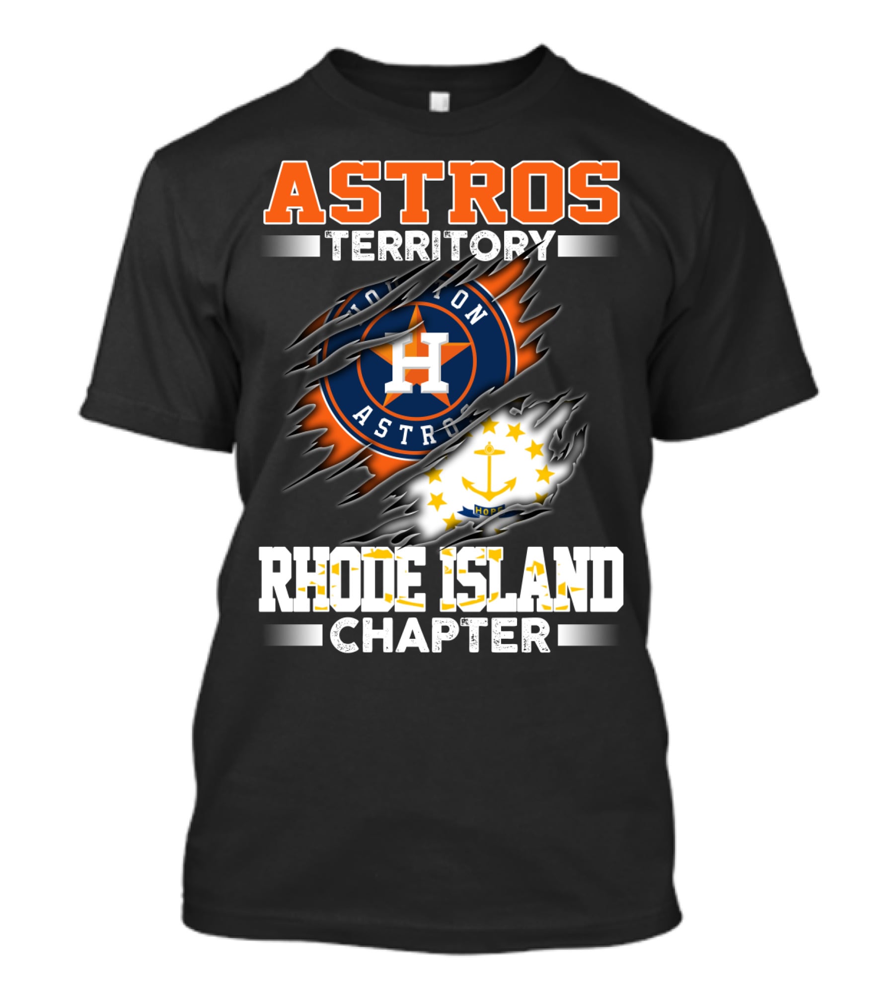 ASTROS TERRITORY RHODE ISLAND CHAPTER HOUSTON ASTROS T-Shirt