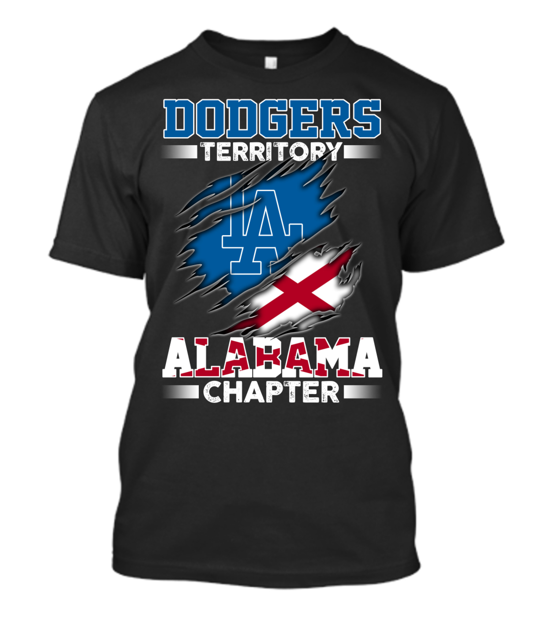 Dodgers Territory LA Alabama Chapter T-Shirt