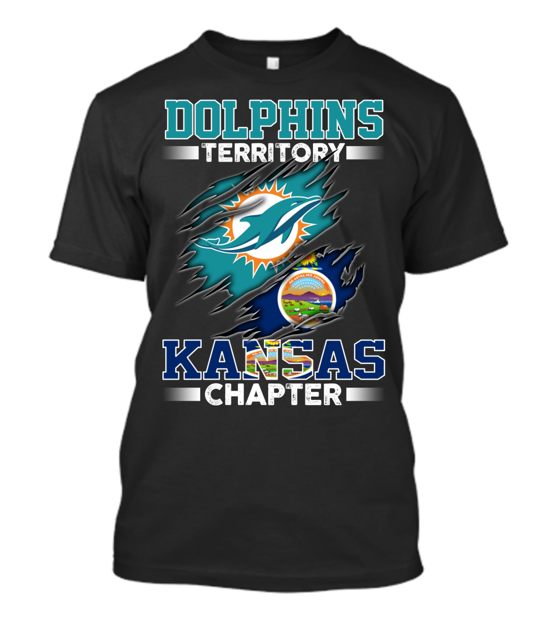 DOLPHINS TERRITORY KANSAS CHAPTER T-Shirt