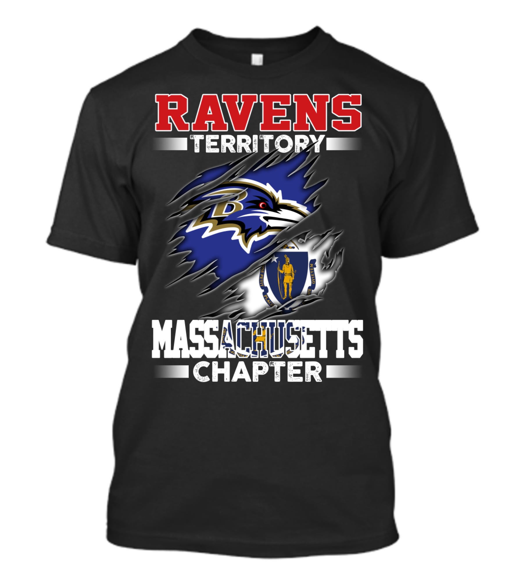 RAVENS TERRITORY MASSACHUSETTS CHAPTER T-Shirt