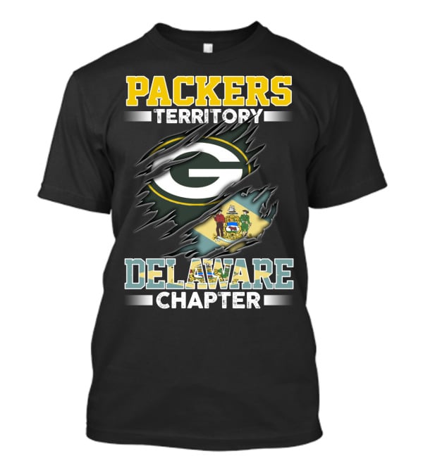 PACKERS TERRITORY G LOGO DELAWARE CHAPTER FLAG T-Shirt