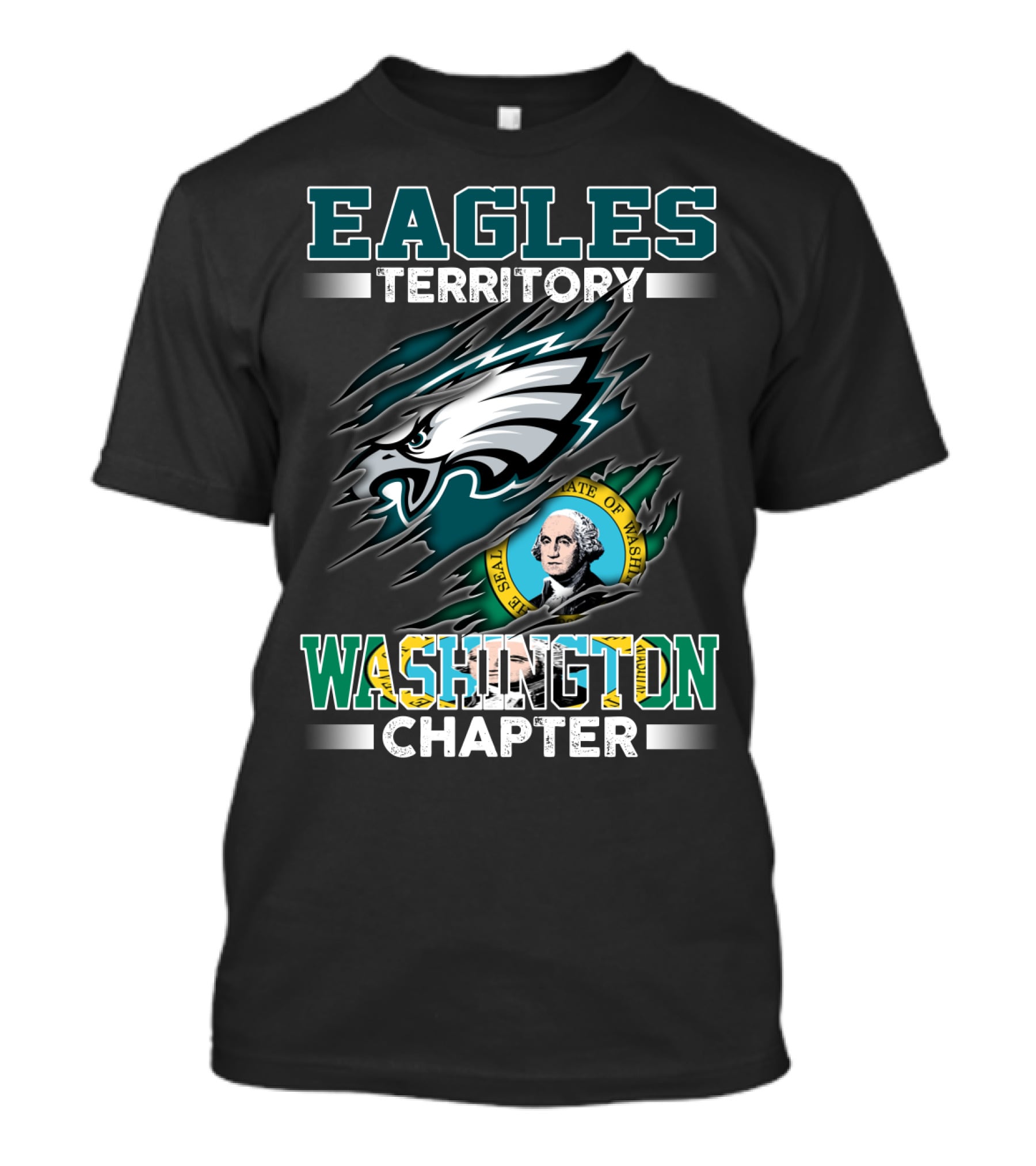 Eagles Territory Washington Chapter State Seal T-Shirt