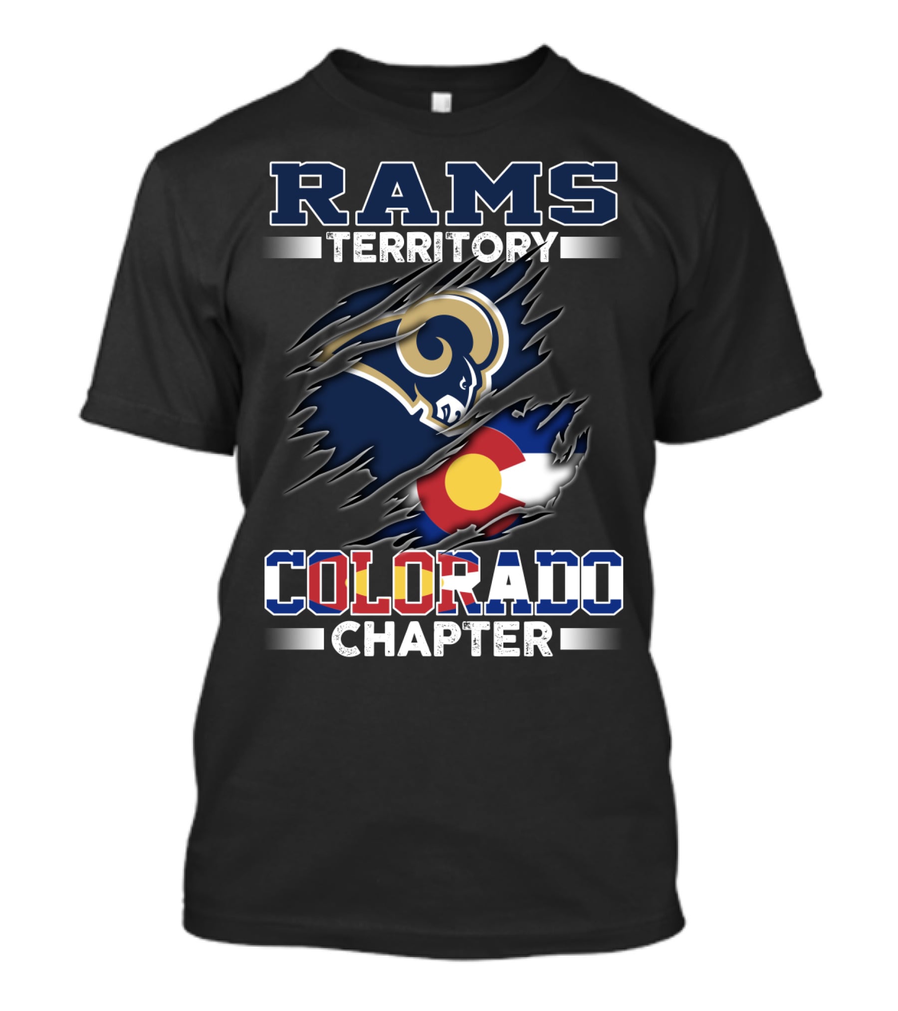 Rams Territory Colorado Chapter Flag T-Shirt