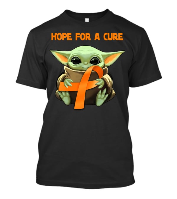 Hope For A Cure Baby Yoda Orange Awareness T-Shirt