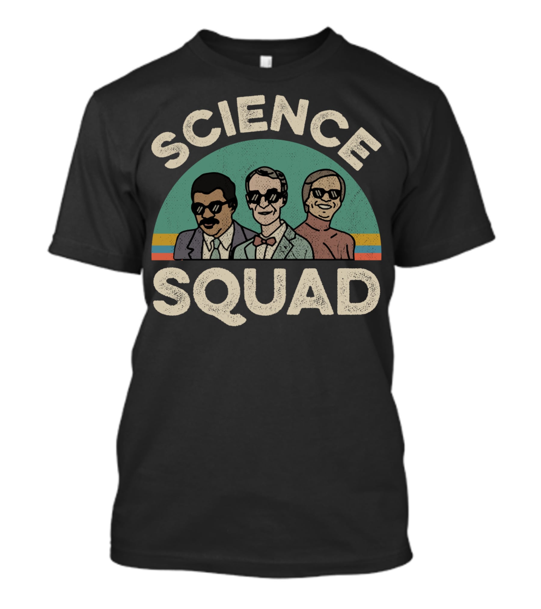 Science Squad Retro Style Trio T-Shirt