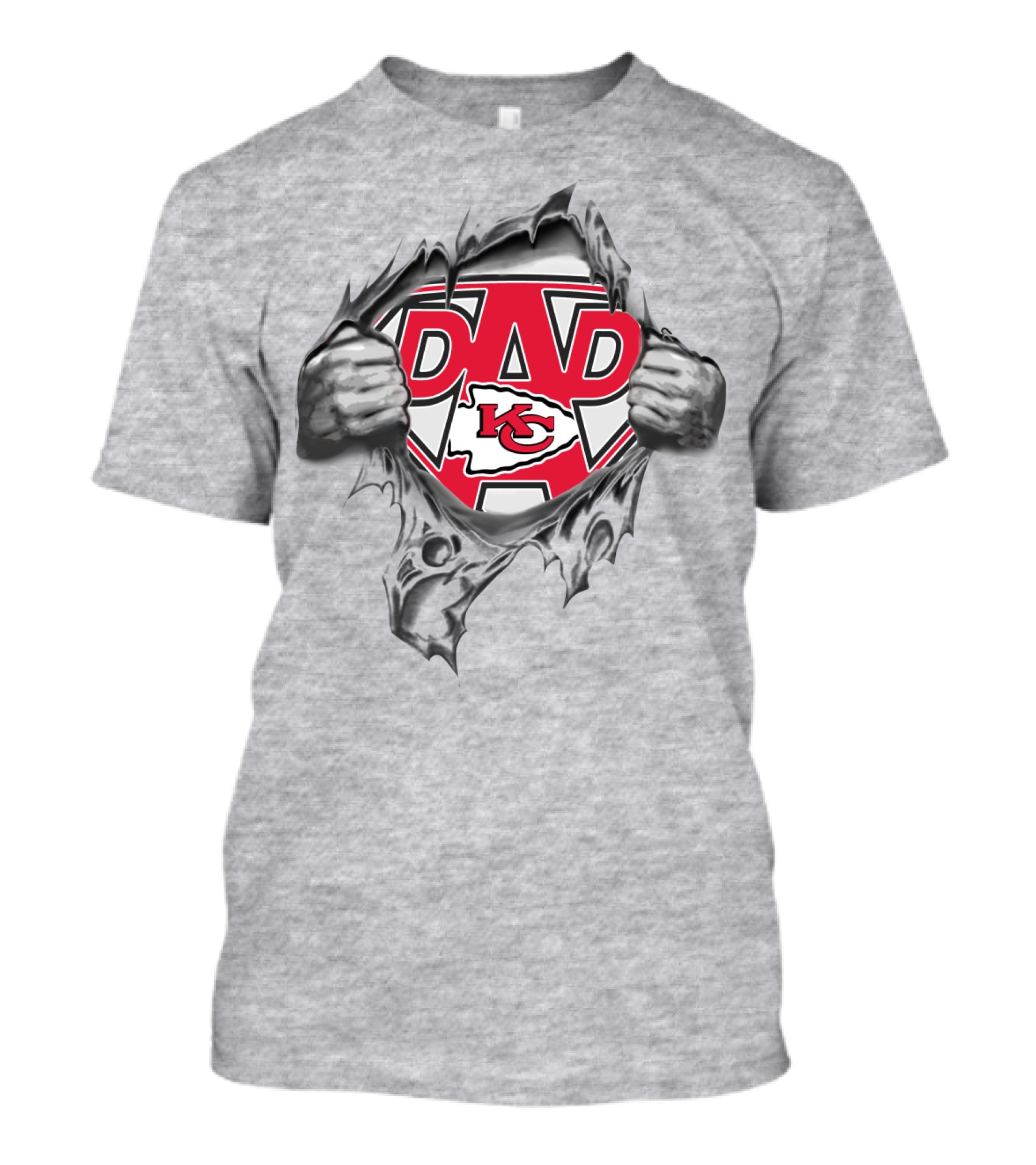 Kansas City Chiefs Super Dad Emblem T-Shirt
