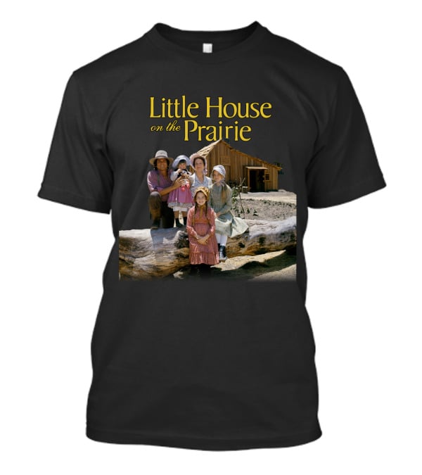 Little House On The Prairie Family In Rustic Homestead Setting T-Shirt