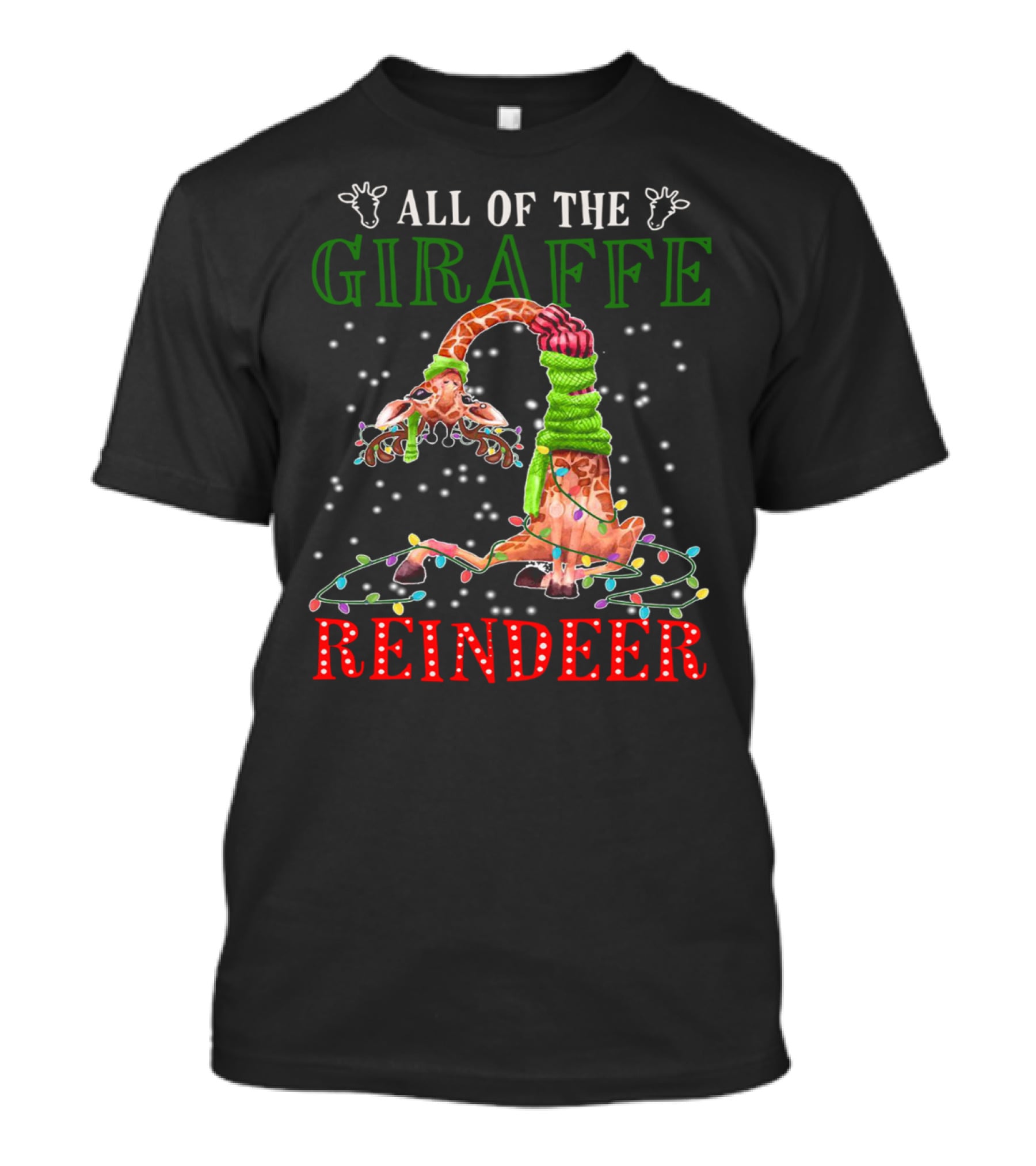 All Of The Giraffe Reindeer T-Shirt