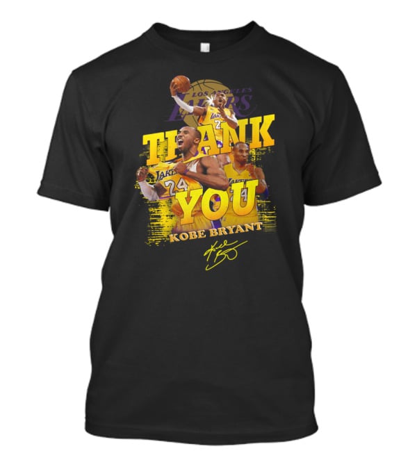 Thank You Kobe Bryant #24 Los Angeles Lakers Signature T-Shirt