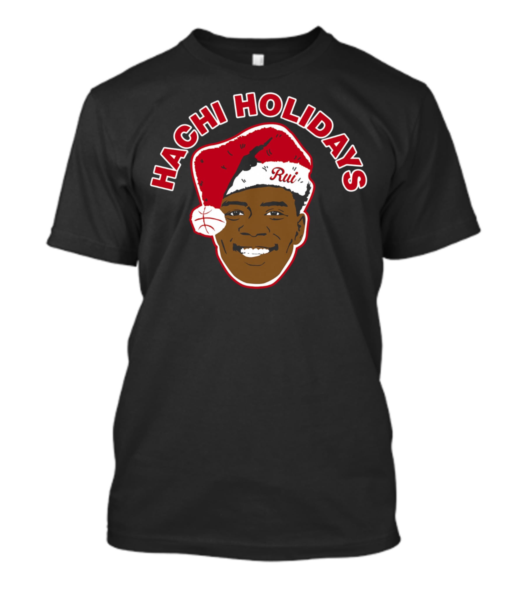 Hachi Holidays Rui Santa Hat Basketball Black T-Shirt