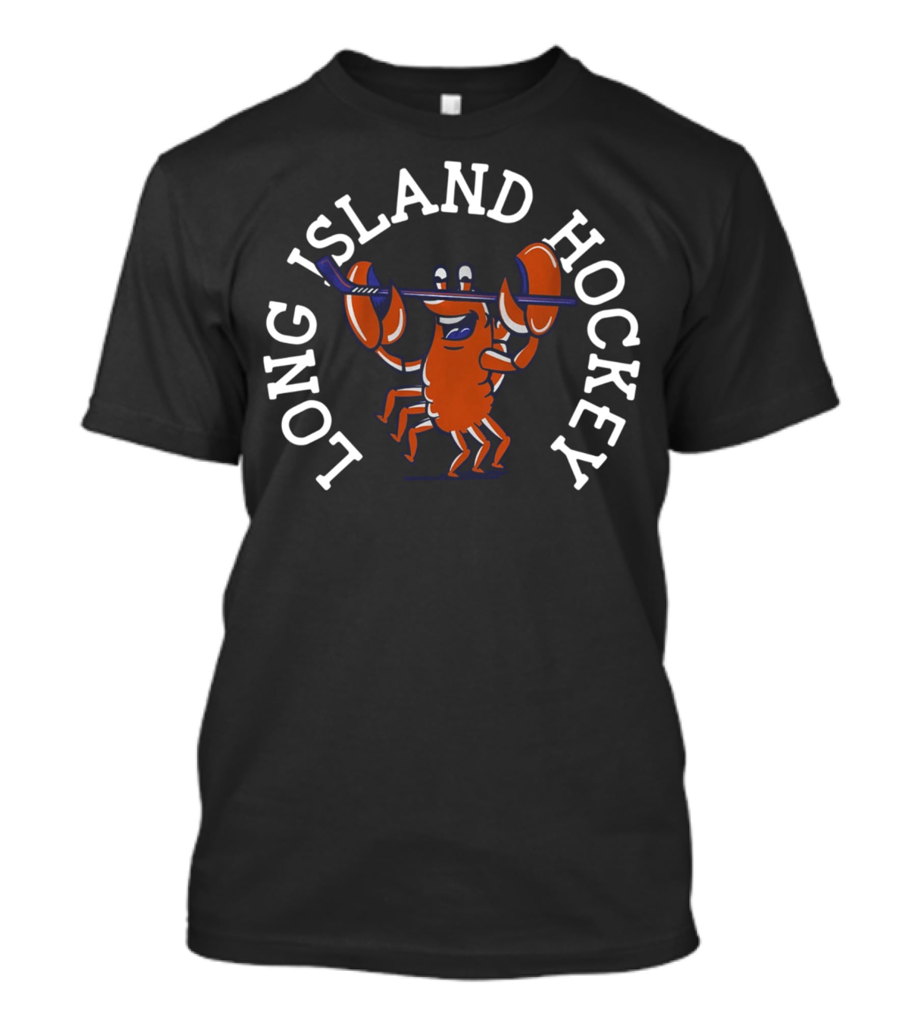 Long Island Hockey Lobster With Stick T-Shirt