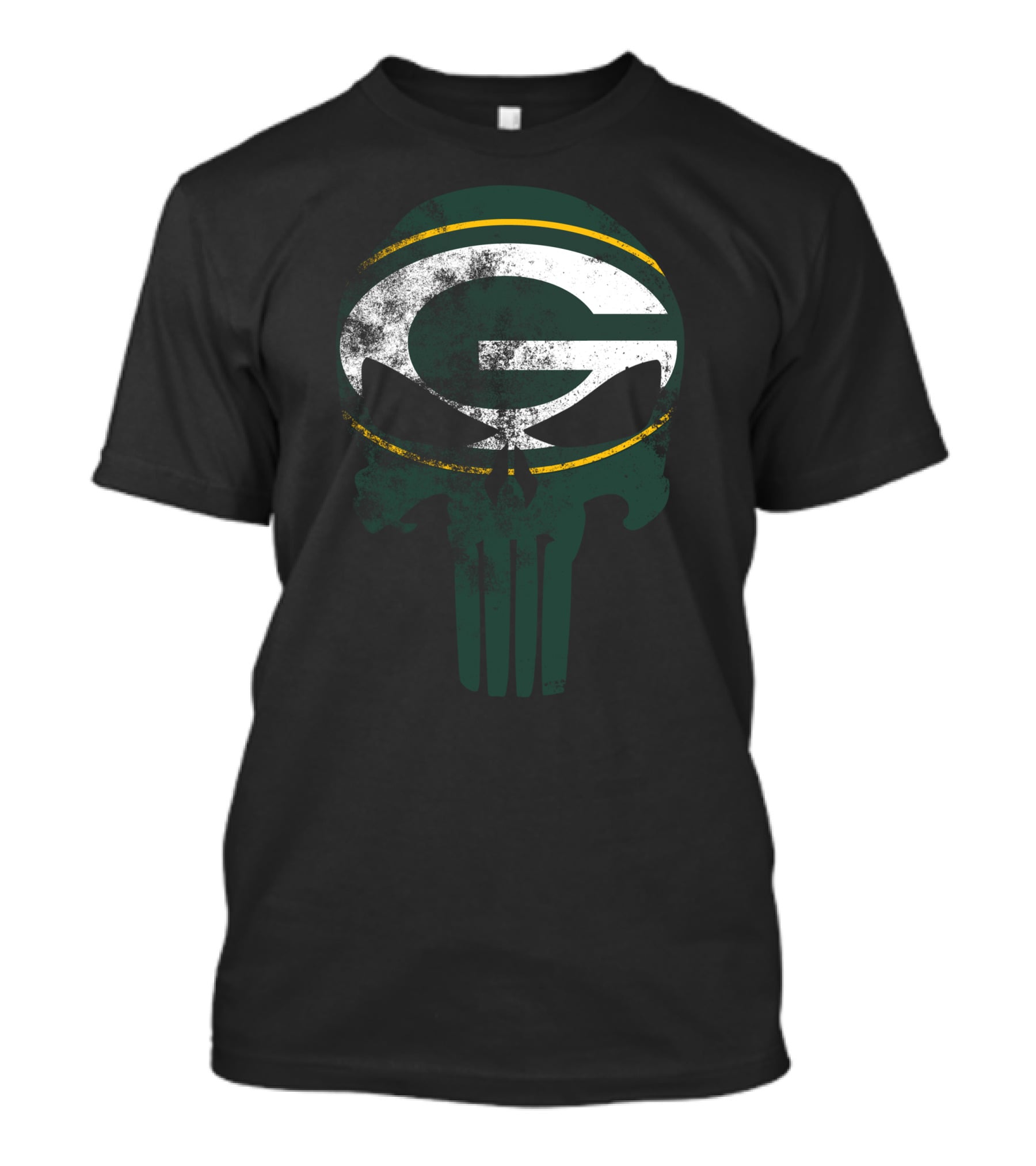 Packers G Skull Punisher Green Bay Football T-Shirt