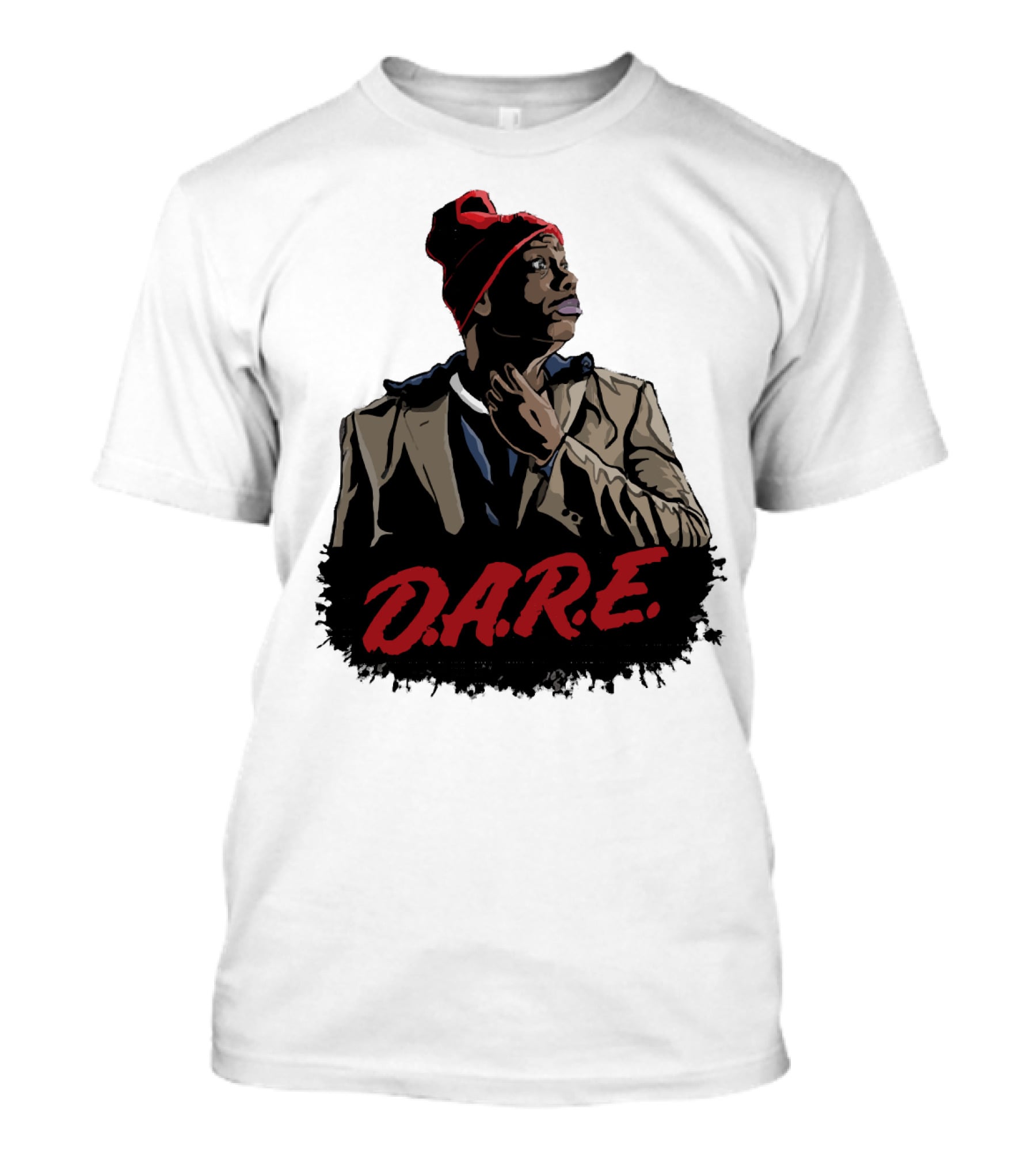 D.A.R.E Iconic Style Streetwear Beanie And Jacket T-Shirt