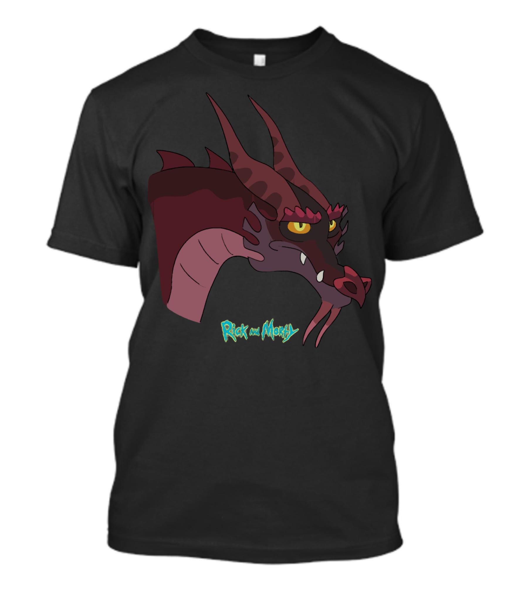 Rick And Morty Dragon Head T-Shirt