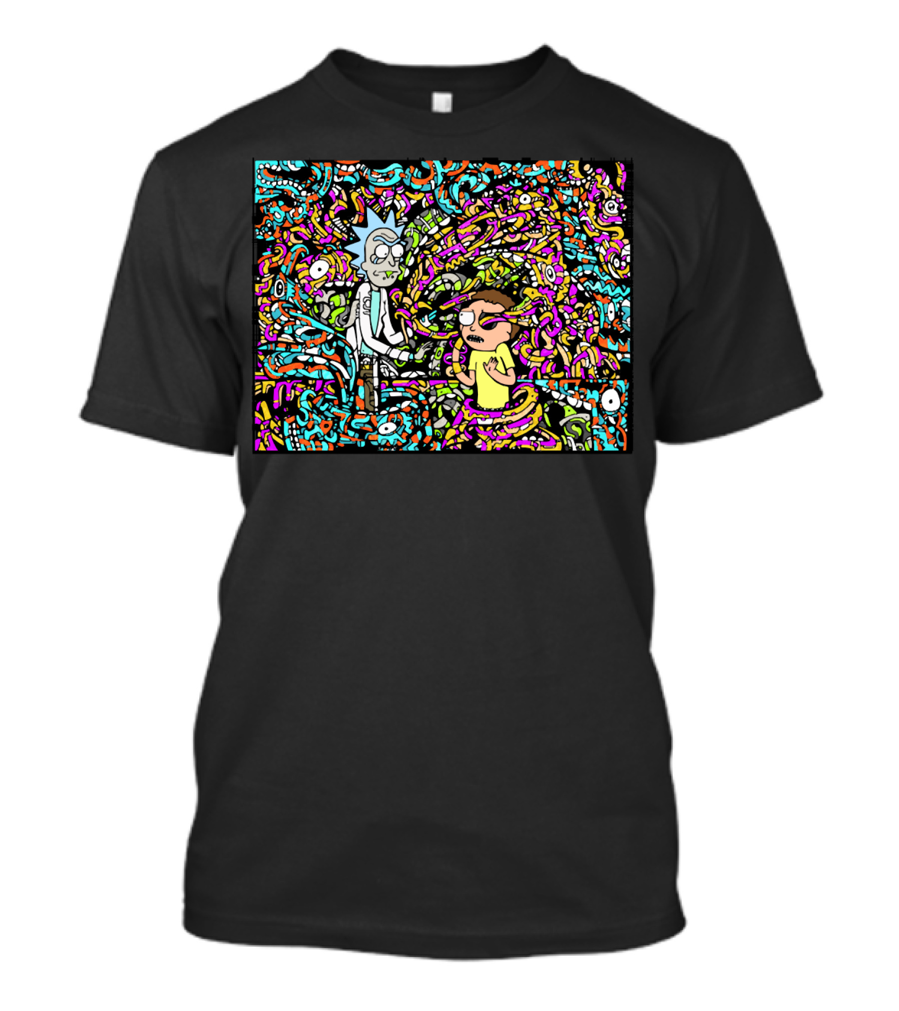Rick And Morty Show Me What You Got Psychedelic Labyrinth T-Shirt