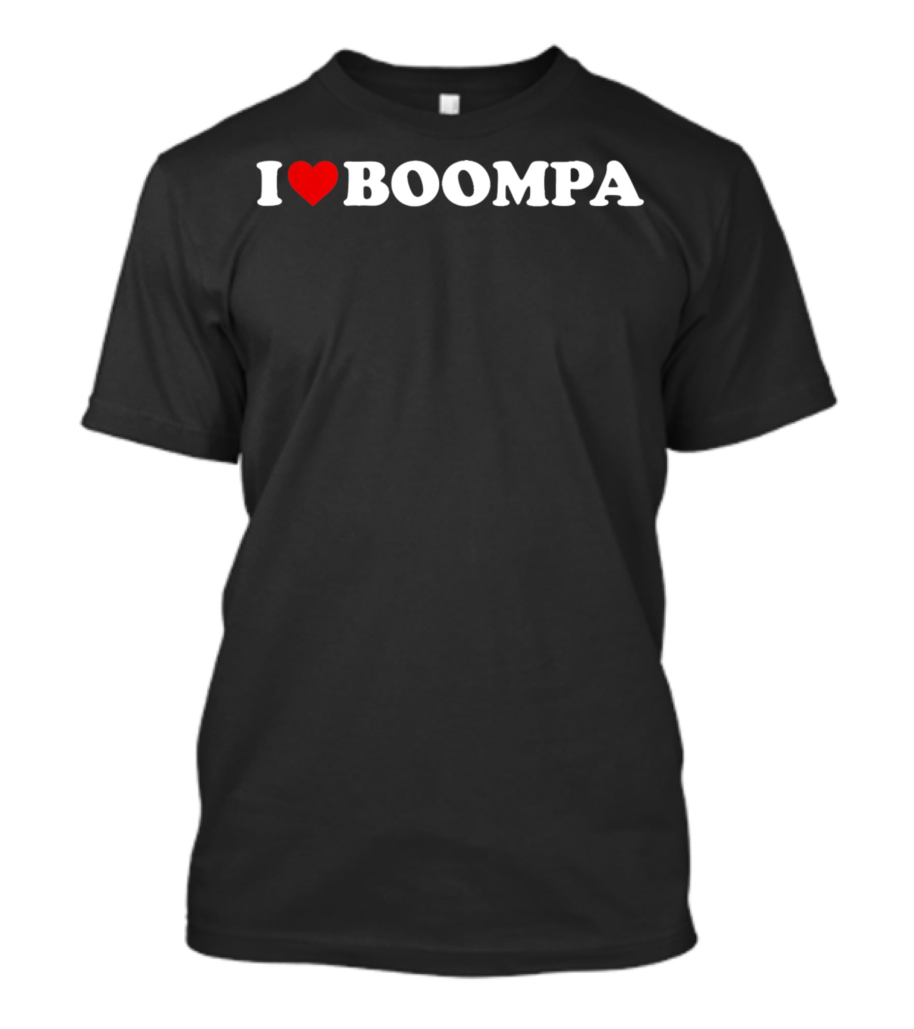 I Heart Boompa Bold White Text With Red Heart T-Shirt