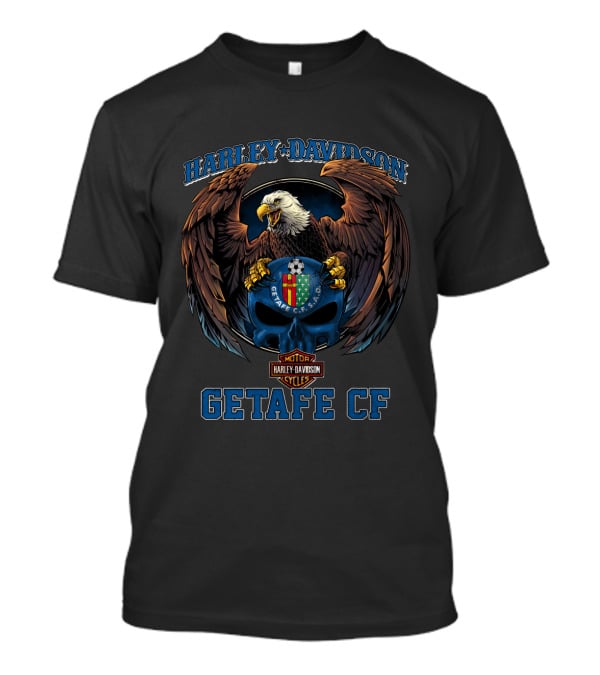Harley Davidson Getafe Cf Motor Cycles Eagle Crest T-Shirt