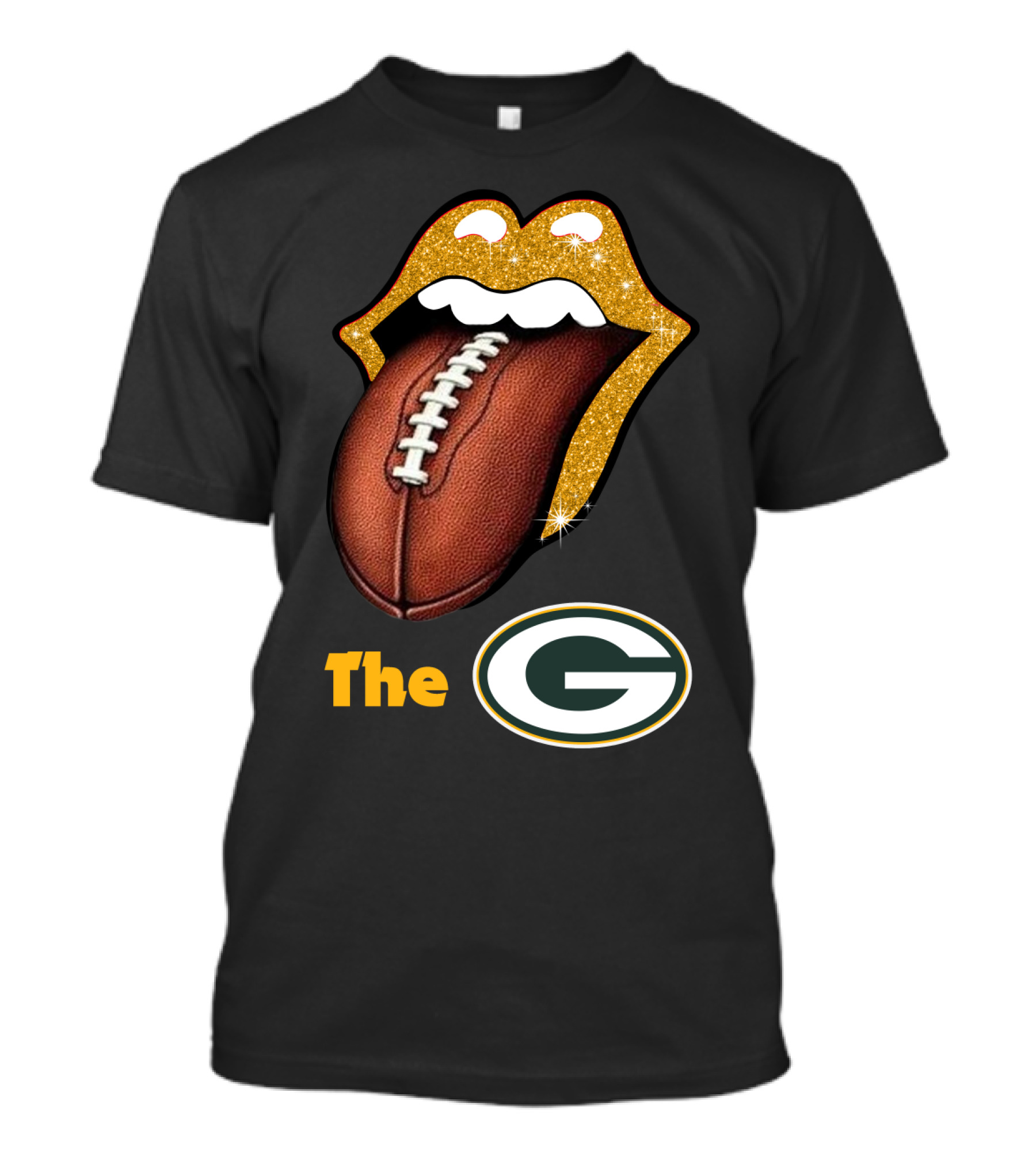 The Smile Packers Football Glitter T-Shirt