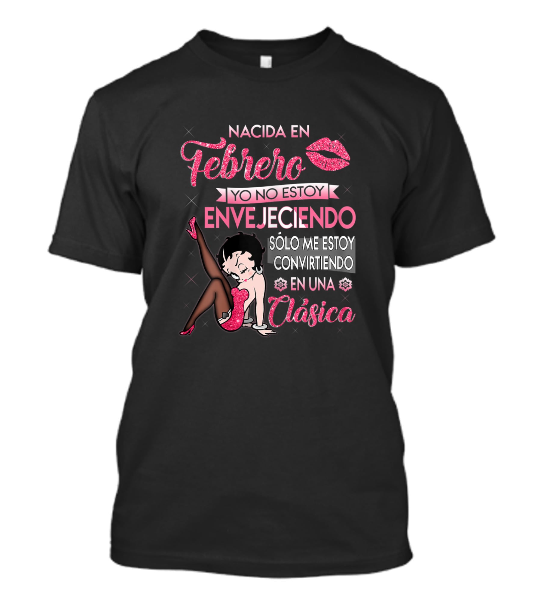 Nacida En Febrero Clásica Yo No Estoy Envejeciendo Solo Me Estoy Convirtiendo T-Shirt