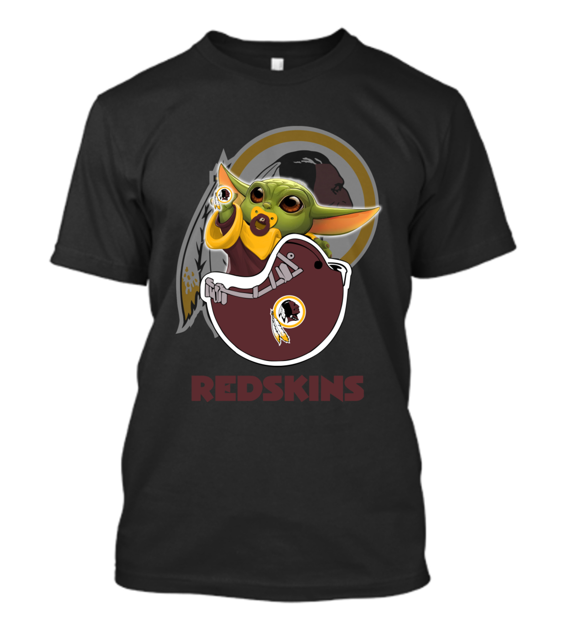 Redskins Yodast Baby Character With Team T-Shirt