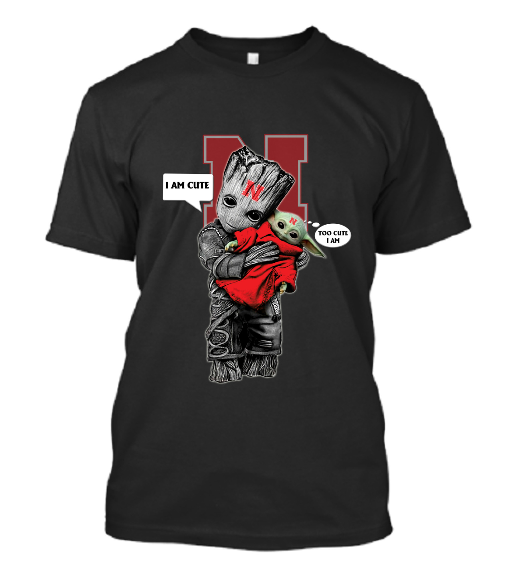 NC 010 NCAA YodaST I Am Cute Too Cute I Am N T-Shirt