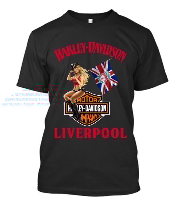 Harley Davidson Liverpool Union Jack T-Shirt