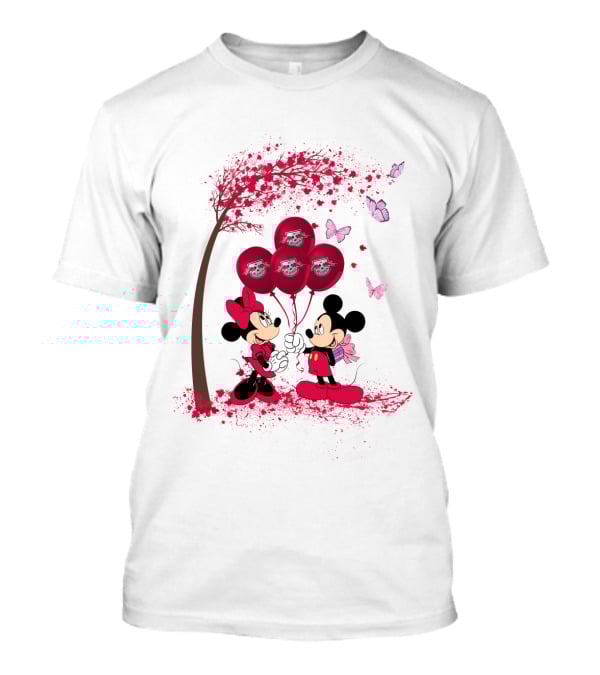 DH 29 Bundesliga RB Leipzig Minnie And Mickey Balloons T-Shirt