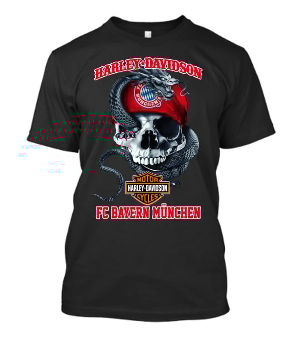 Harley Davidson Fc Bayern München Motor Cycles T-Shirt
