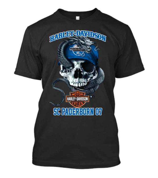 Harley Davidson Sc Paderborn 07 Snake Skull T-Shirt