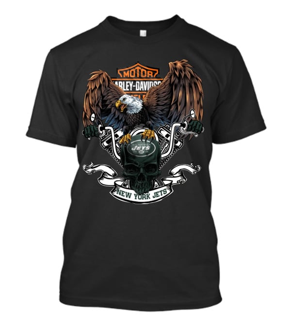 Harley Davidson Motor New York Jets T-Shirt
