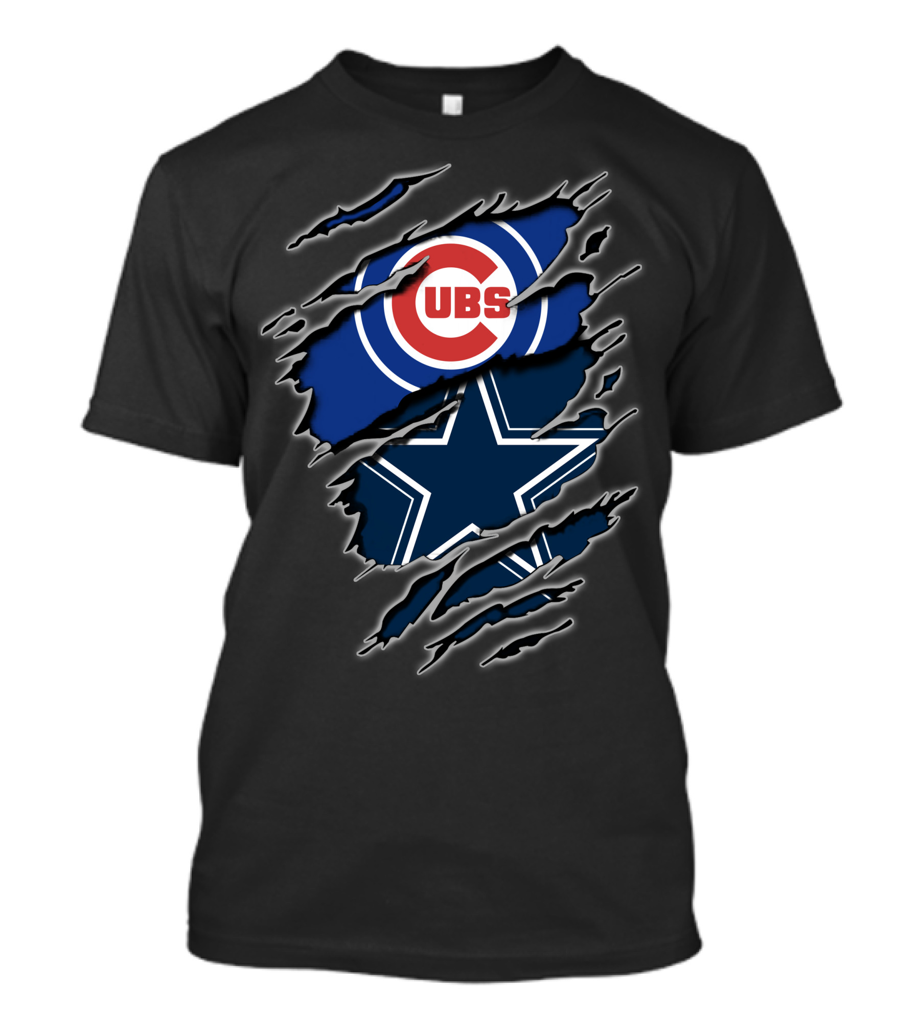 Cubs Cowboys Fans Iconic Rip T-Shirt